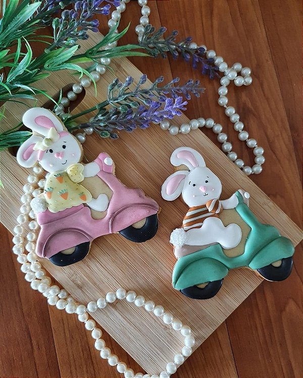 Cortador - Coelho na Moto Páscoa