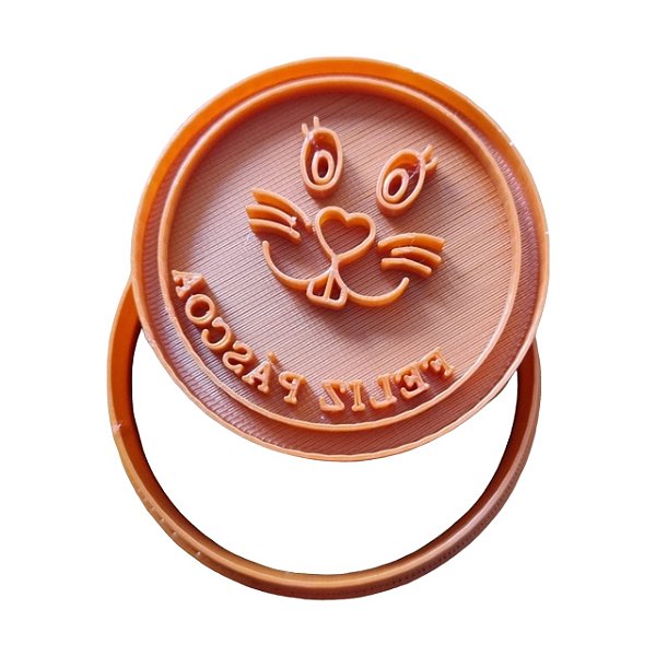 Cortador + Marcador - Focinho de Coelho - Feliz Páscoa