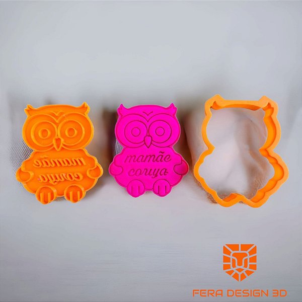 Cortador + Marcador - Mamãe Coruja (Dia das Mães)