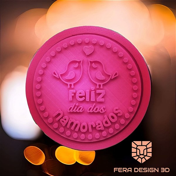 Feliz Dia dos namorados - Passarinhos (cortador e marcador)