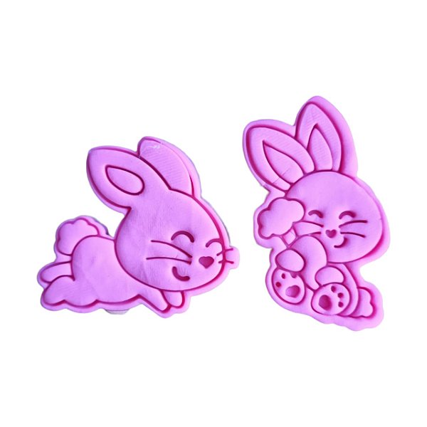 Cortador e Marcador 3D Coelhos Fera Páscoa