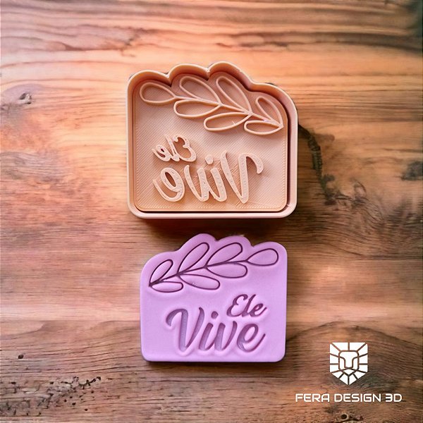 Páscoa Ele Vive (cortador e marcador)