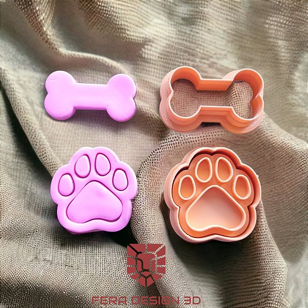 Pet-cachorro (osso e pata)