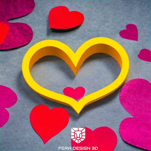 Cortador - Coração Curvado ( Dia dos Namorados)