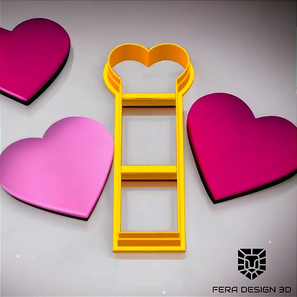 Cortador- Coração Marcador de Livro (Dia Namorados)