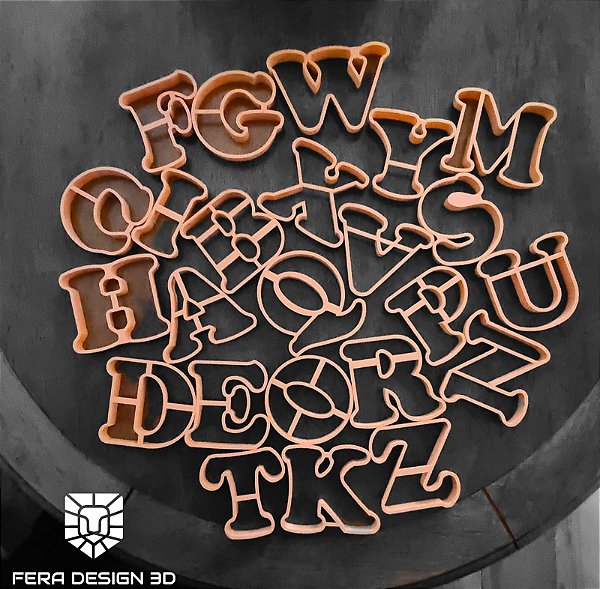 Kit Alfabeto 3 com 10cm