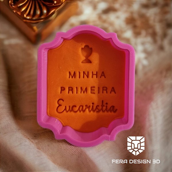 Placa Primeira Eucaristia (cortador e marcador)