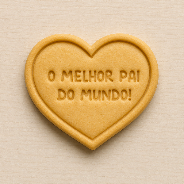 Cortador e Marcador 3D - Coração Melhor pai do Mundo