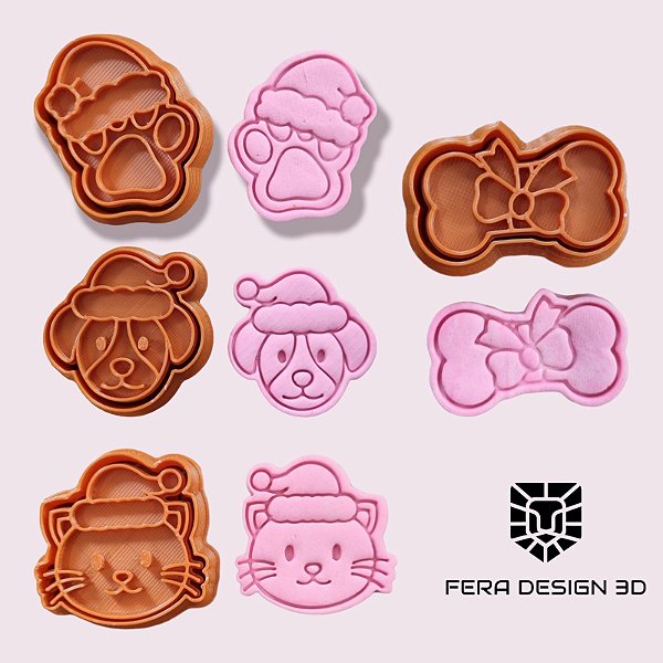 Cortadores + Marcadores -Pets cachorro e gato Natal