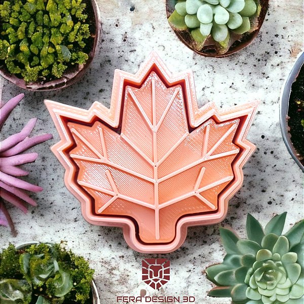 Cortador e Marcador 3D Folha do Canadá