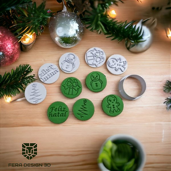 Cortadores + Marcadores - Carimbadinhos Natal 1