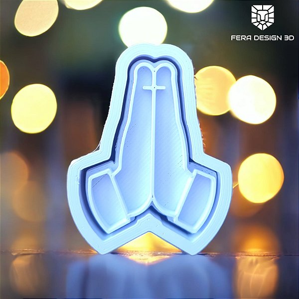 Mãos Gratidão / Amém (Cortador e marcador)