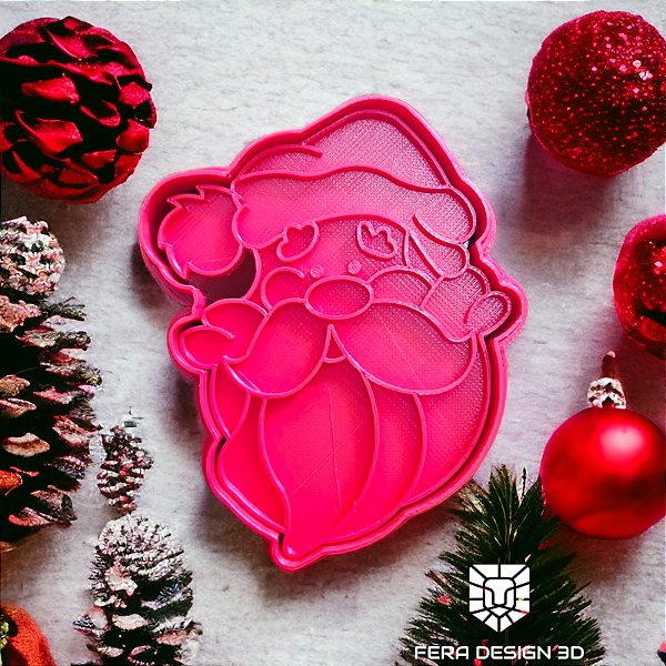 Cortador + Marcador - Papai Noel 9 (Natal)