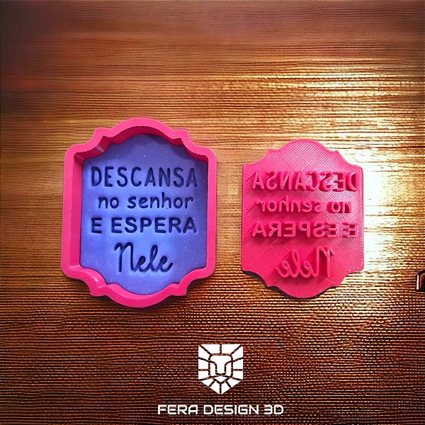 Descansa no Senhor e Espera Nele (cortador e marcador)