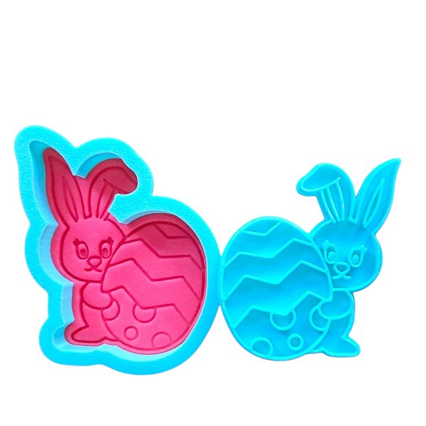 Cortador + Marcador - Coelho Páscoa 7