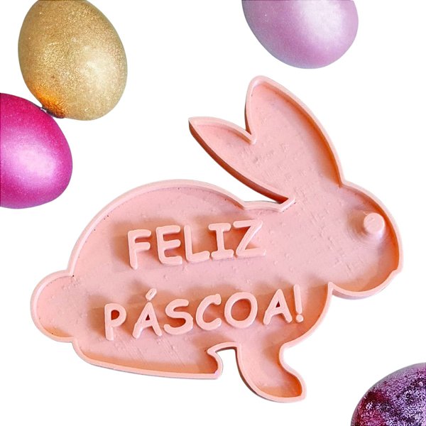 Cortador + Marcador - Coelho Feliz Páscoa