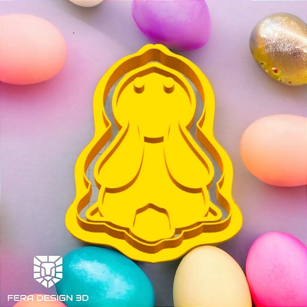 Cortador + Marcador - Coelho olhando para cima