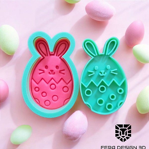 Cortador + Marcador - Coelho Ovo