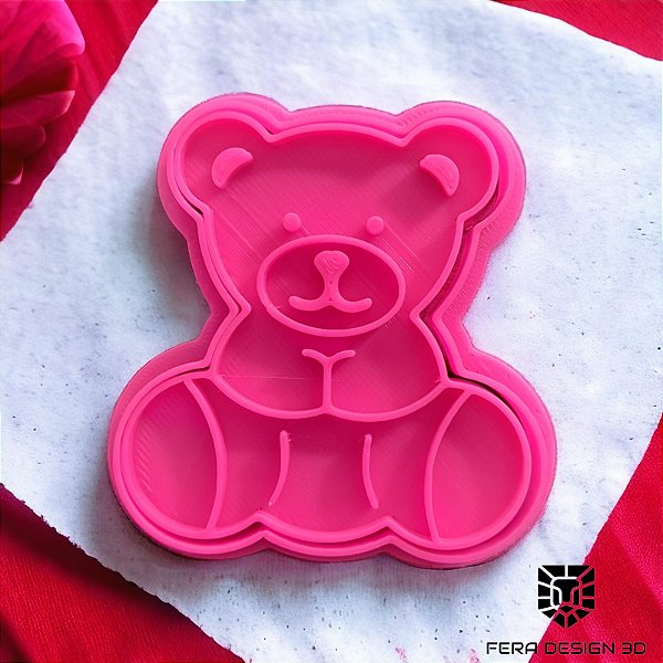 Urso sentado (cortador e marcador)