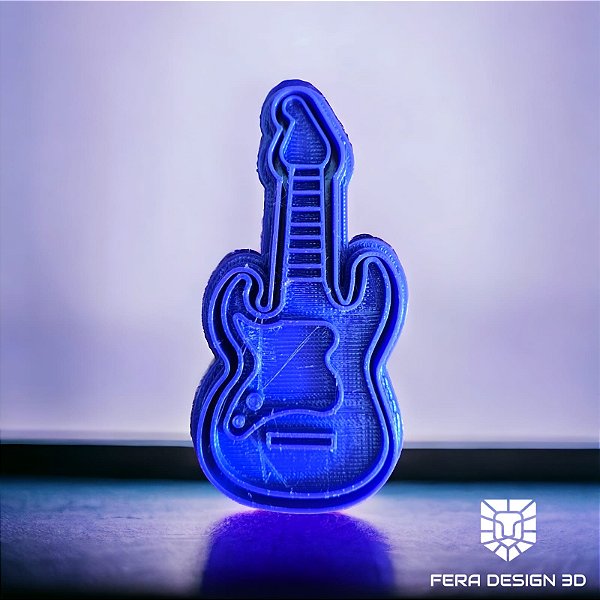 Guitarra instrumento (cortador e marcador)