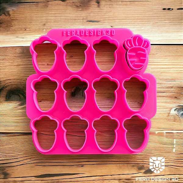 Placa Múltiplo corte de cenoura - Páscoa (com marcador)