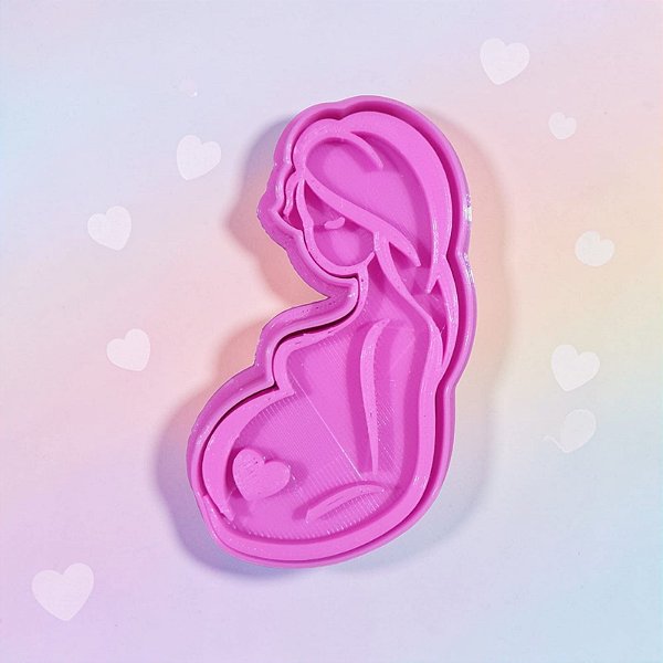 Cortador e Marcador 3D Mãe gestante (Dia das Mães)