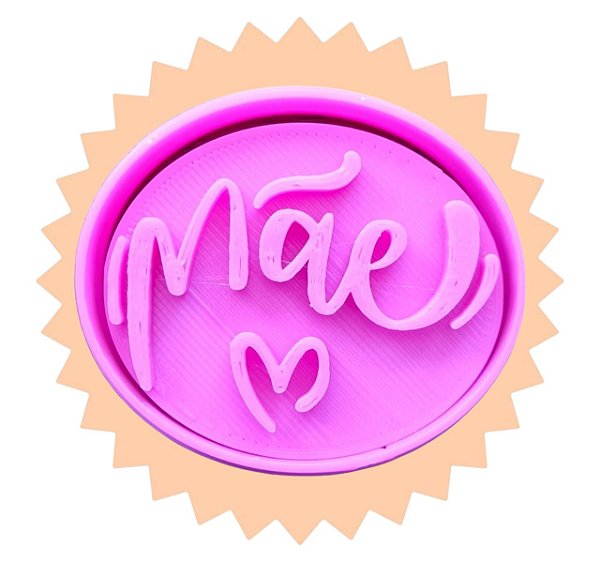 Cortadores e Marcador 3D Mãe Oval (Dia das Mães)