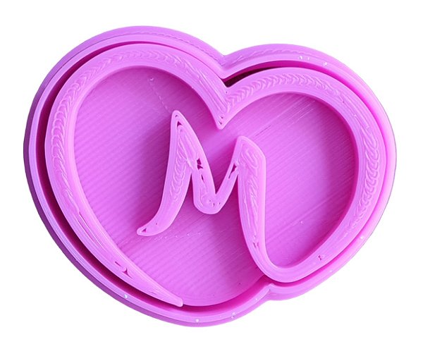 Cortador e Marcador 3D Letra M de Mãe (Dia das Mães)