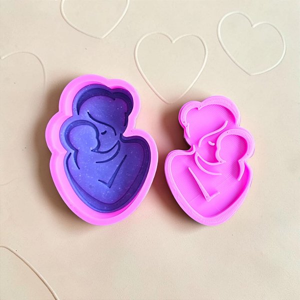 Cortador e Marcador em 3D Colo de mamãe bebê (Dia das Mães)