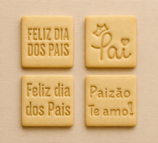 Cortadores e Marcadores 3d - Kit placas Dia dos Pais (Feliz Dia)