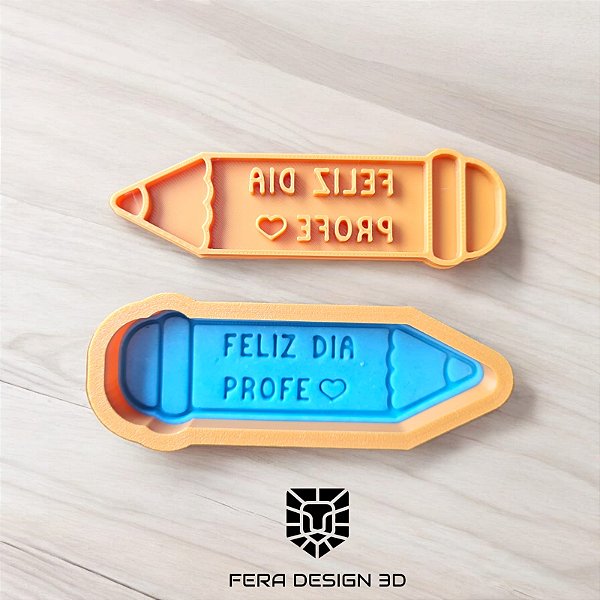 Cortador + Marcador - Lápis Feliz Profe