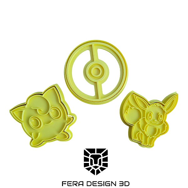 Cortador + Marcador - Kit Pokemon 04 (10cm)