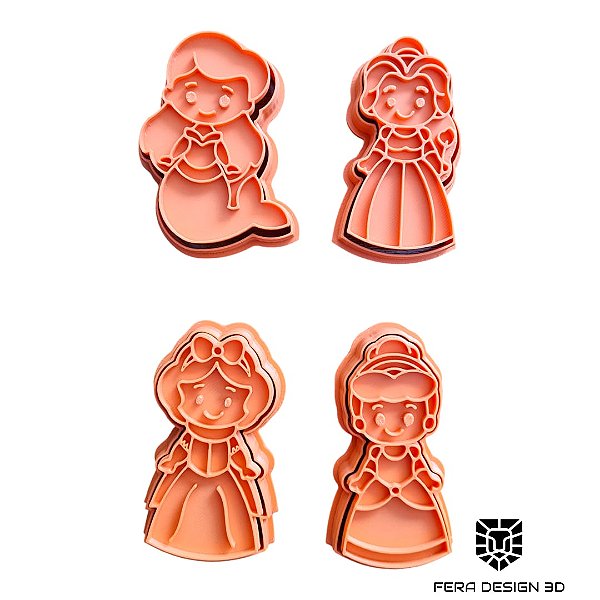 Cortadores + Marcadores - Kit princesas