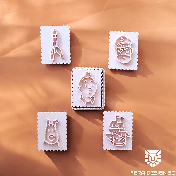 Cortadores e Marcadores - Kit Aventuras do Tintin