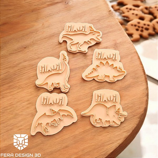 Cortadores e Marcadores - Kit Dinossauros 3