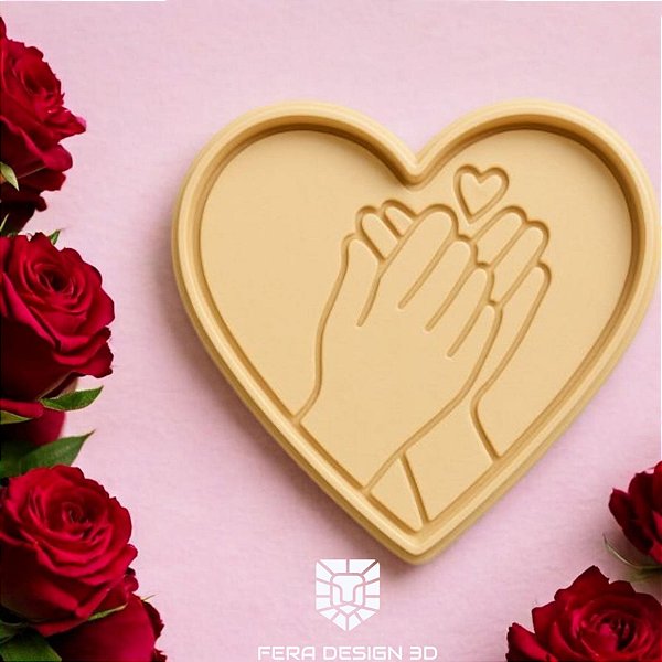 Cortador + Marcador - Mãos Namorados (Dia dos Namorados)