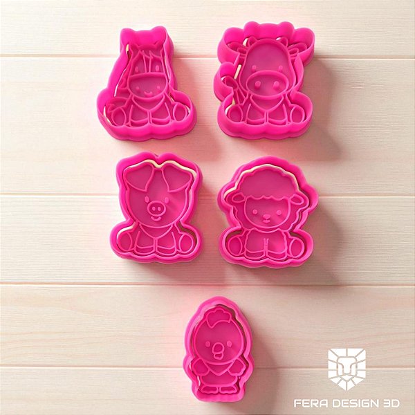 Cortadores + Marcadores - Animais da Fazenda 1