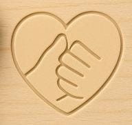 Cortador + Marcador - Coração Mão Pai e Filho (Dia dos Pais)