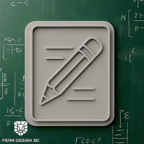 Cortador + Marcador - Caderno com Lápis 2 (Dia dos Professores)