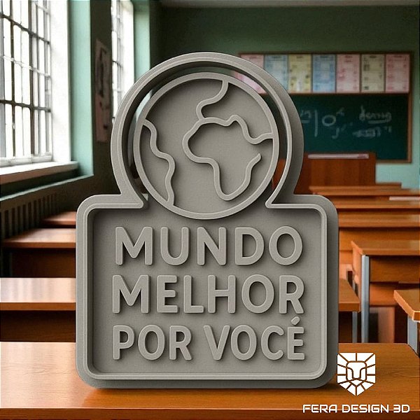 Cortador + Marcador -Mundo Melhor por Você (Dia dos Professores)