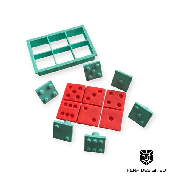 Cortador + Marcador - Dominó (Dia das Crianças)