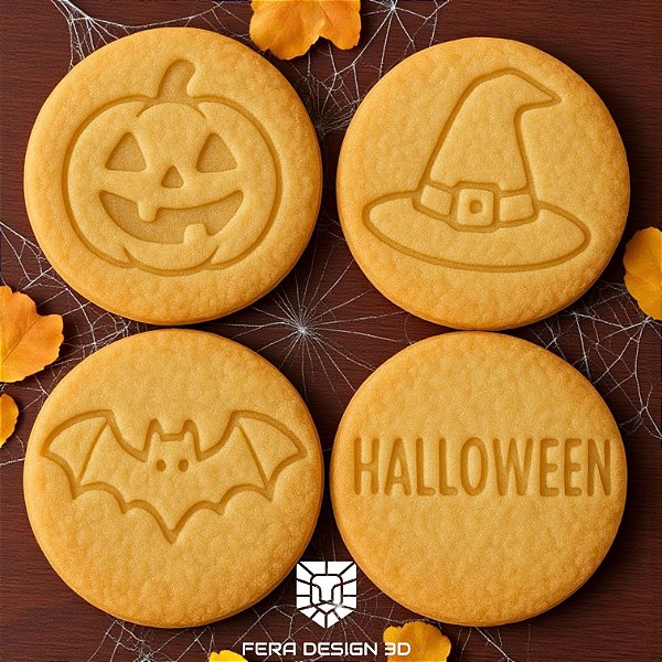 Cortador + Marcadores -Halloween 4 (Dia das Bruxas)