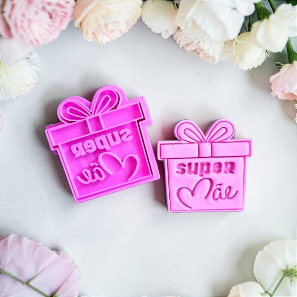 Cortador e Marcador 3D Presente Super Mãe (Dia das Mães)