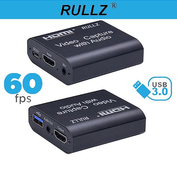 Placa De Captura Rullz Original Hdmi 1080p 60 Fps Usb 3.0 FG