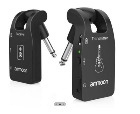 Transmissor Sistema para ligar Instrumentos P10 Sem Fio 2.4ghz Recarregável De 6 Canais marca Ammoon