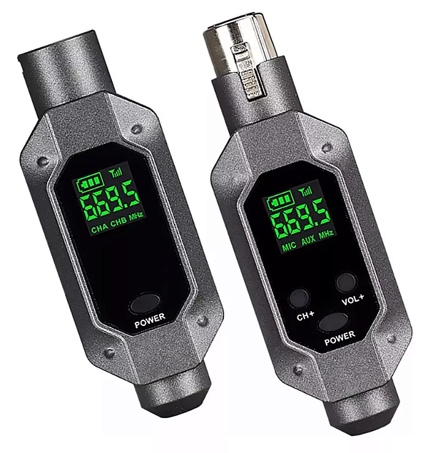 Transmissor para Microfone 2 Mic XLR