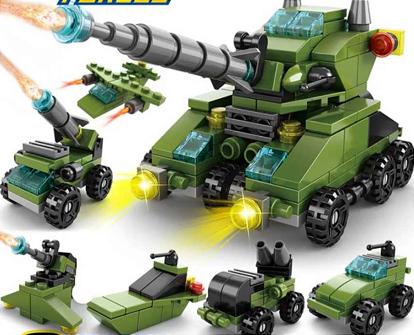 Exército 6 em 1 Lego com 138 peças