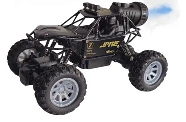 Carrinho Controle Remoto Crawler 4x4 Recarregavel Big Fumaça