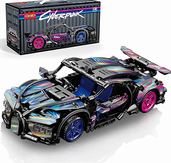 Carrinho Cyber Speed Blocks com 423 Peças Estilo Lego