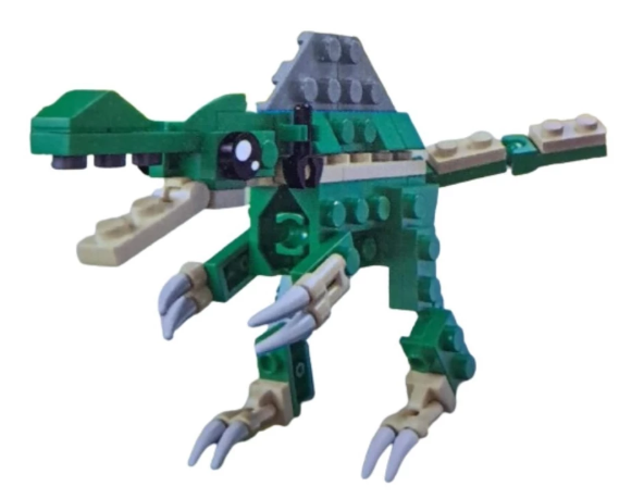 Blocos de montar 1 dinossauro e robô box dino resurrection great friend